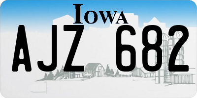 IA license plate AJZ682
