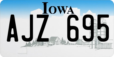 IA license plate AJZ695