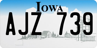 IA license plate AJZ739