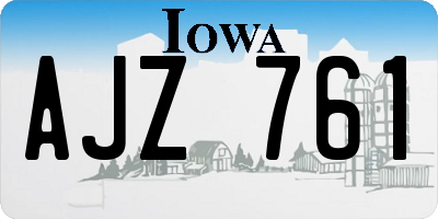 IA license plate AJZ761