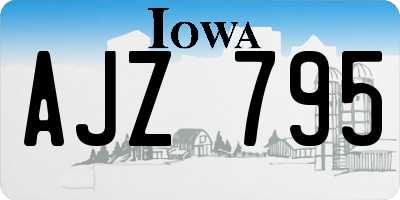 IA license plate AJZ795