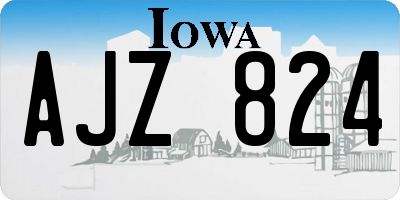 IA license plate AJZ824