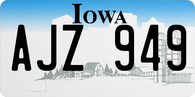 IA license plate AJZ949