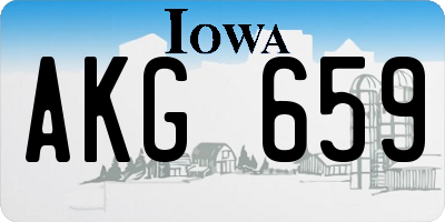 IA license plate AKG659