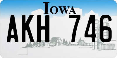 IA license plate AKH746