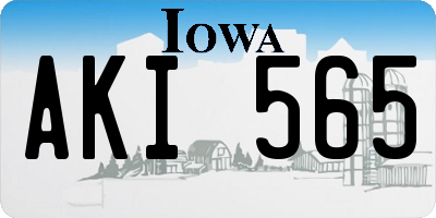 IA license plate AKI565