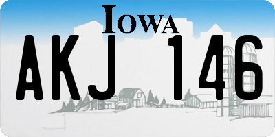 IA license plate AKJ146