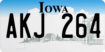 IA license plate AKJ264