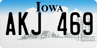 IA license plate AKJ469
