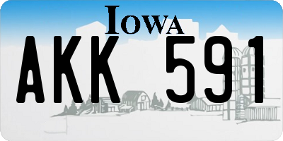 IA license plate AKK591