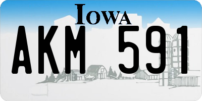 IA license plate AKM591