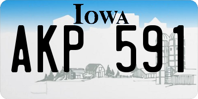 IA license plate AKP591