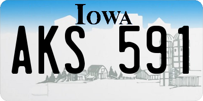 IA license plate AKS591