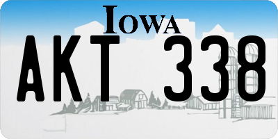 IA license plate AKT338