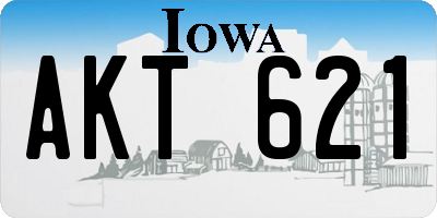 IA license plate AKT621