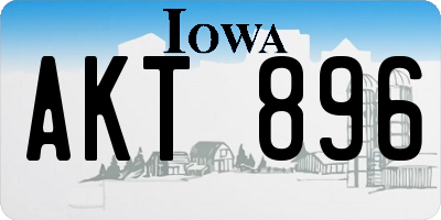 IA license plate AKT896