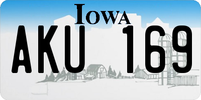IA license plate AKU169