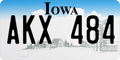 IA license plate AKX484