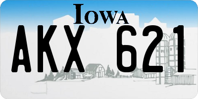 IA license plate AKX621