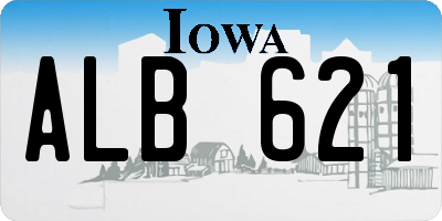 IA license plate ALB621