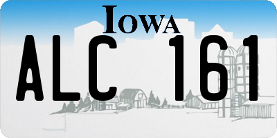 IA license plate ALC161