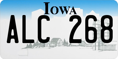 IA license plate ALC268