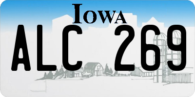 IA license plate ALC269