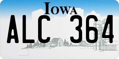 IA license plate ALC364