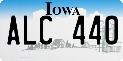 IA license plate ALC440