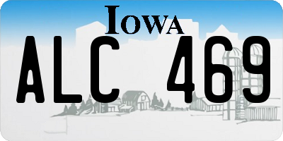 IA license plate ALC469