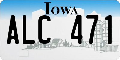 IA license plate ALC471