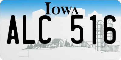 IA license plate ALC516