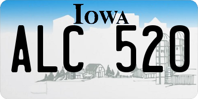IA license plate ALC520