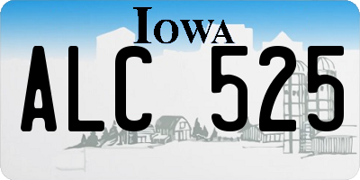 IA license plate ALC525