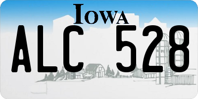 IA license plate ALC528