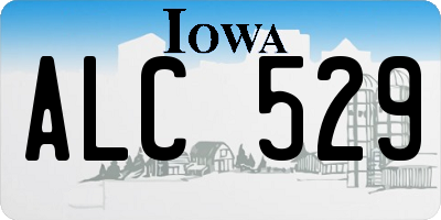 IA license plate ALC529