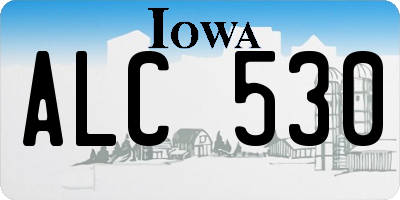 IA license plate ALC530