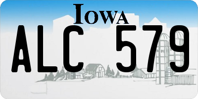 IA license plate ALC579