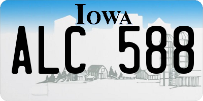 IA license plate ALC588