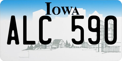 IA license plate ALC590