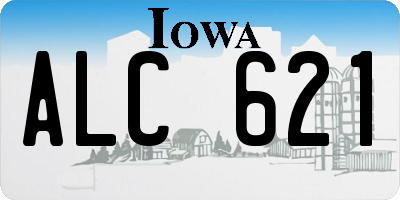 IA license plate ALC621