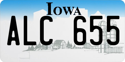 IA license plate ALC655