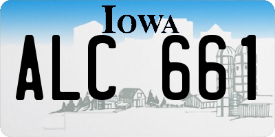IA license plate ALC661