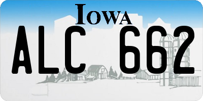 IA license plate ALC662