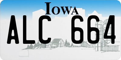 IA license plate ALC664