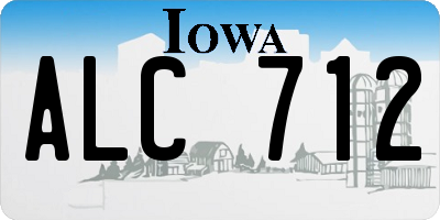 IA license plate ALC712