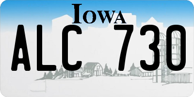 IA license plate ALC730