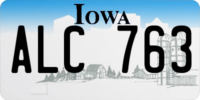 IA license plate ALC763