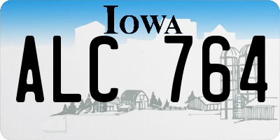IA license plate ALC764