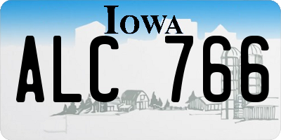 IA license plate ALC766